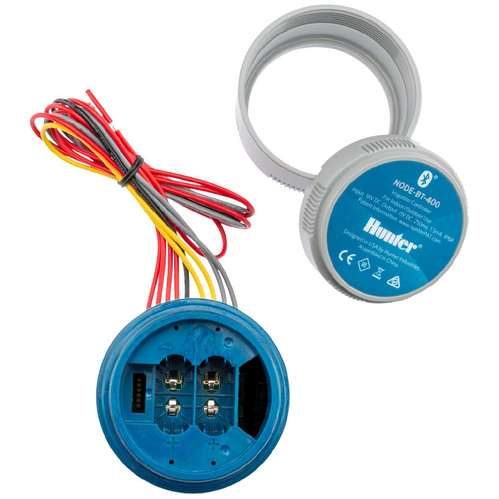 Hunter NODE-BT-100 Bluetooth Battery Operated Sprinkler Controller with Solenoid, Waterproof Irrigation Timer, Easy Install, for Gardens, Lawns, Parks, Greenhouses - Image 3