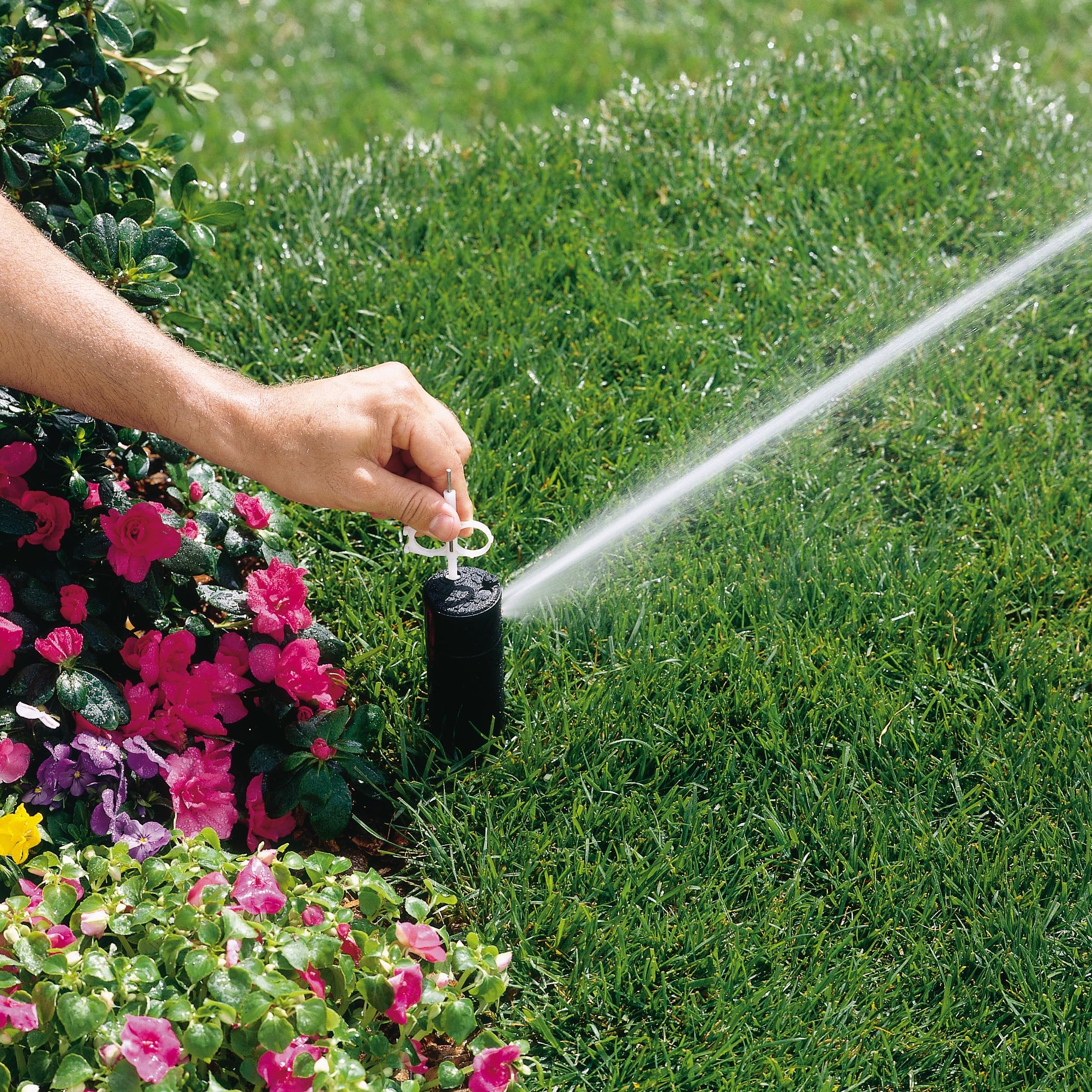 Hunter PGP Rotor Sprinkler Head 4 Inch Pop Up, Adjustable 40 to 360 Degree Arc, 3.0 GPM Nozzle Installed, 3/4 Inch Inlet, Durable Water Lubricated Gear Drive, Clog Resistant Filter - Image 3