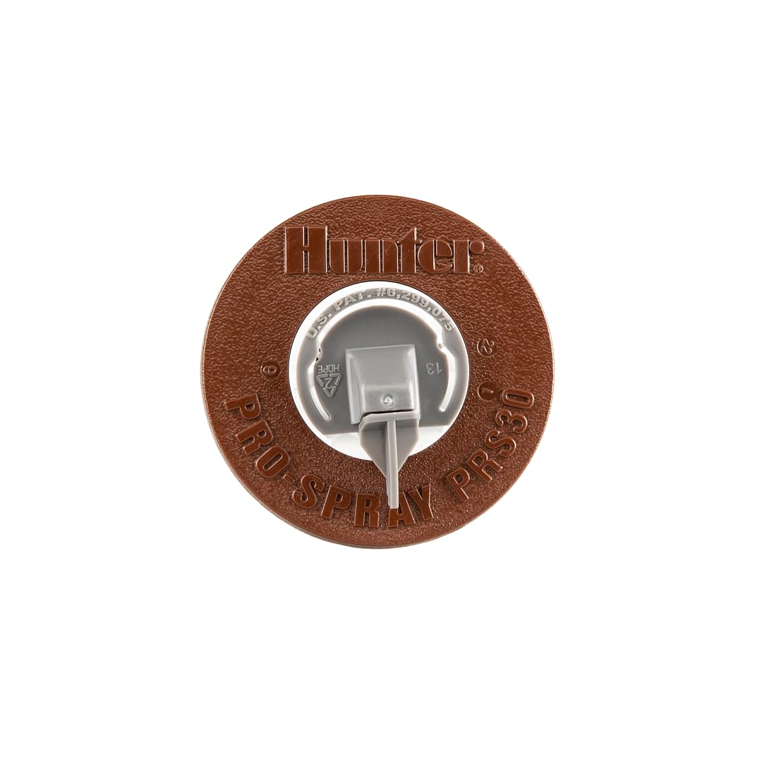 Hunter PRS30 6" Pro-Spray Pop-Up Sprinkler Body, 30 PSI Pressure Regulated, ½ Inlet, No Side Port, Brown Cap, No Nozzle Included, Fits Female Nozzles, WaterSense Certified - Image 5