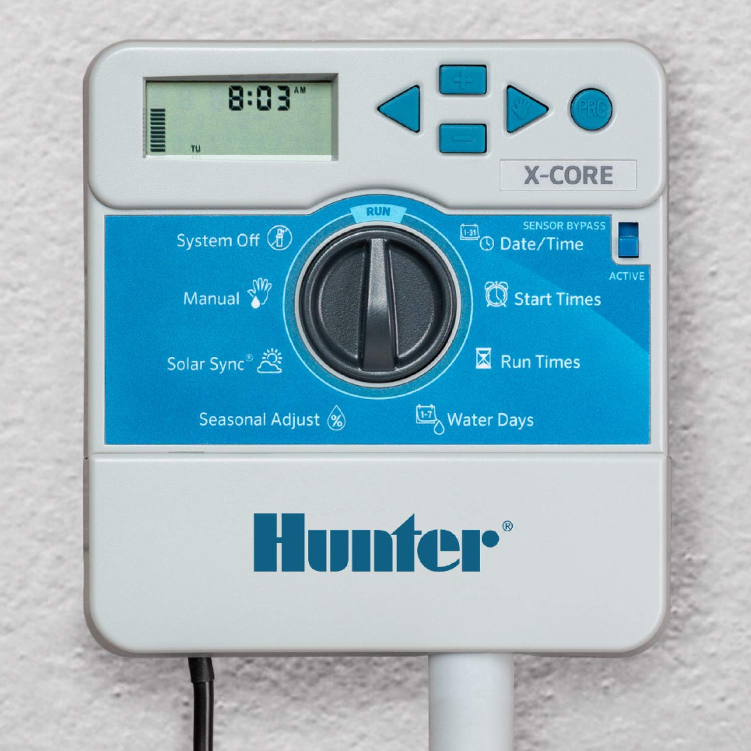 Hunter X-Core XC400I 4 Zone Sprinkler Controller, Indoor Irrigation Timer for Lawn and Garden, Easy DIY Install, Memory Backup, Seasonal Adjust, Grey - Image 3