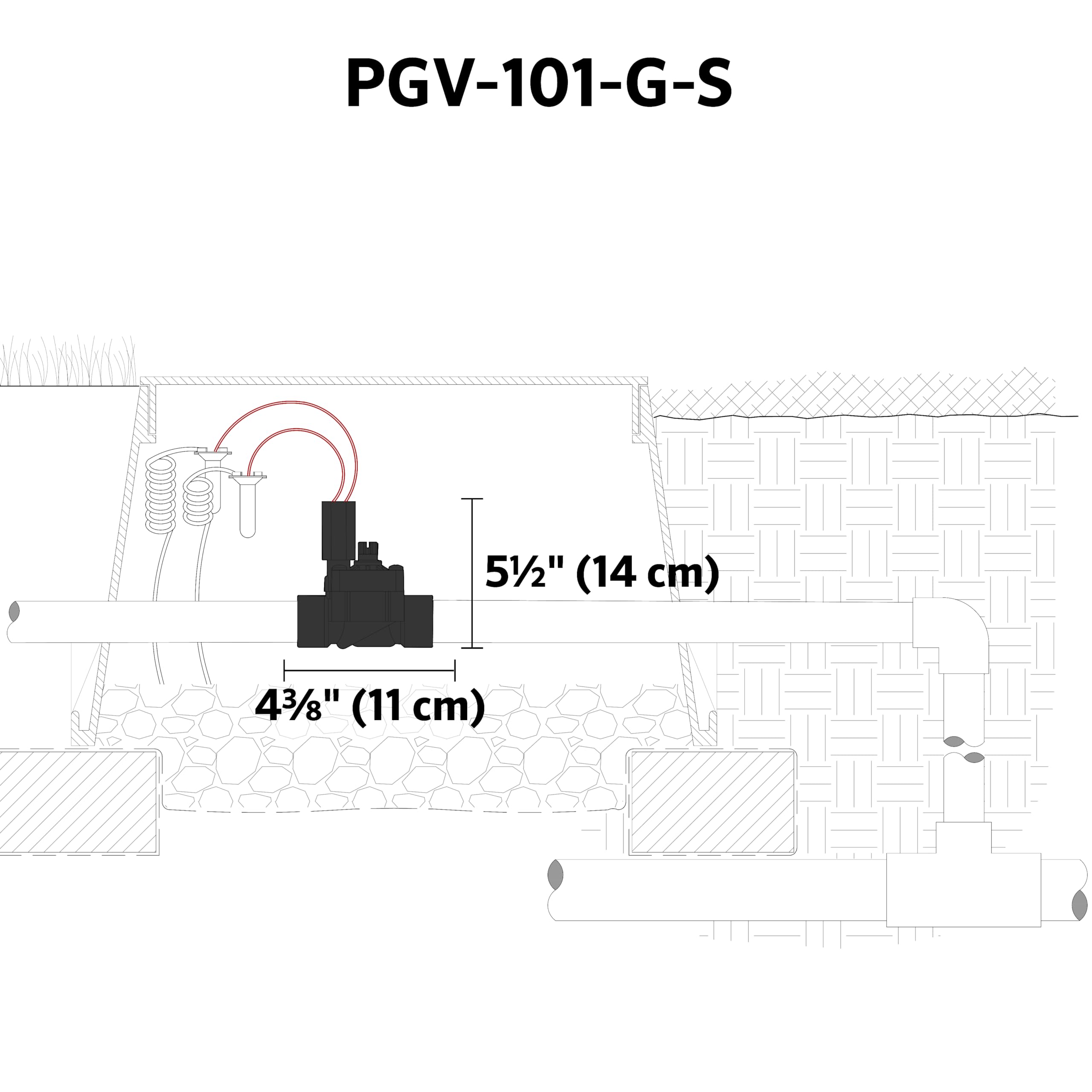 PGV Irrigation Valve, Screw-top, 1" Valve with Slip Inlet / Slip Outlet; with Flow Control Adjustment (PGV101GS) - Image 3